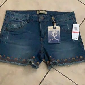 Democracy Faded Jeans Shorts Sz 10